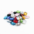 loose octagon faced glass beads for jewelry accessory